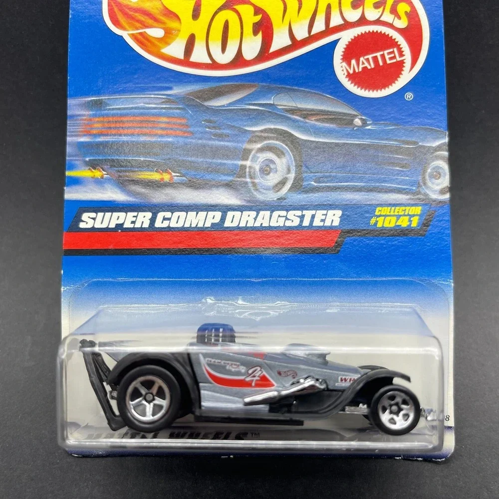 Hot‎ Wheels 1998 Super Comp Dragster Drag Silver Car Diecast 1/64 Scale #1041